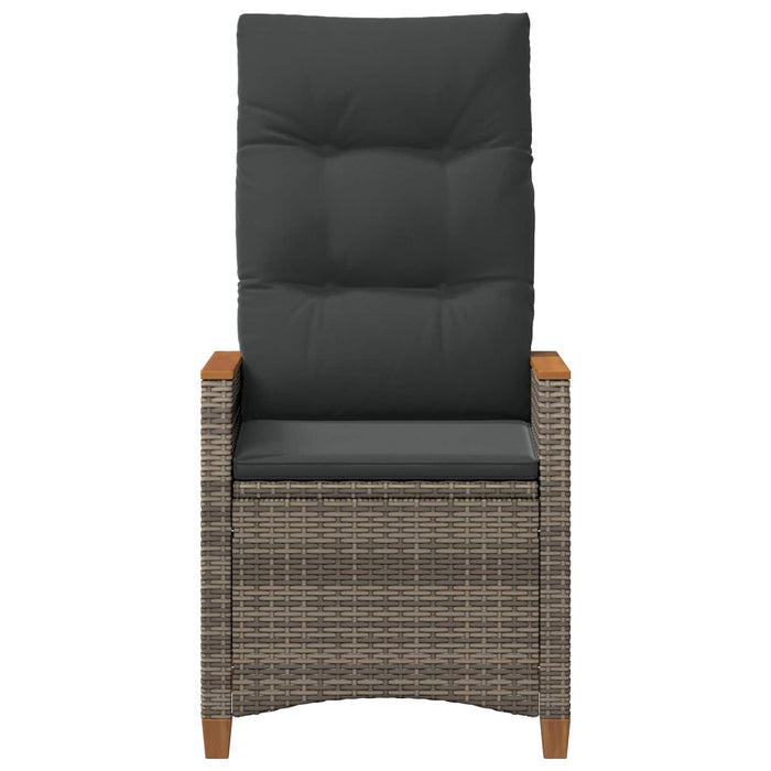 Scaun de grădină rabatabil Gri și gri închis 64 x 57,5 x 112 cm - WALTI WALTI