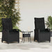 Scaun pentru Grădină 2 pcs Negru 56 x 64 x 94 cm - WALTI WALTI