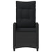 Scaun pentru Grădină 2 pcs Negru 56 x 64 x 94 cm - WALTI WALTI