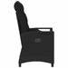 Scaun pentru Grădină 2 pcs Negru 56 x 64 x 94 cm - WALTI WALTI