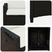 Scaun pentru Grădină 2 pcs Negru și Crem 56 x 60 x 112 cm - WALTI WALTI