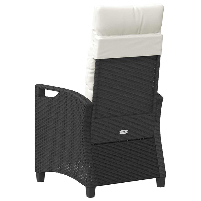 Scaun pentru Grădină 2 pcs Negru și Crem 56 x 60 x 112 cm - WALTI WALTI