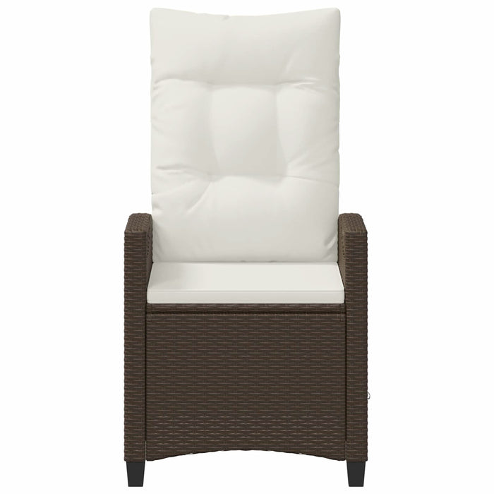 Scaun pentru Grădină 2 pcs Maro și Crem 56 x 60 x 112 cm - WALTI WALTI