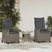 Scaun pentru Grădină 2 pcs Gri și gri închis 56 x 60 x 112 cm - WALTI WALTI