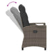 Scaun pentru Grădină 2 pcs Gri și gri închis 56 x 60 x 112 cm - WALTI WALTI