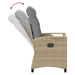 Scaun pentru Grădină 2 pcs Beige și gri deschis - WALTI WALTI