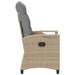 Scaun pentru Grădină 2 pcs Beige și gri deschis - WALTI WALTI