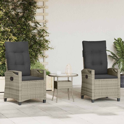 Scaun pentru Grădină 2 pcs Gri deschis și gri închis - WALTI WALTI