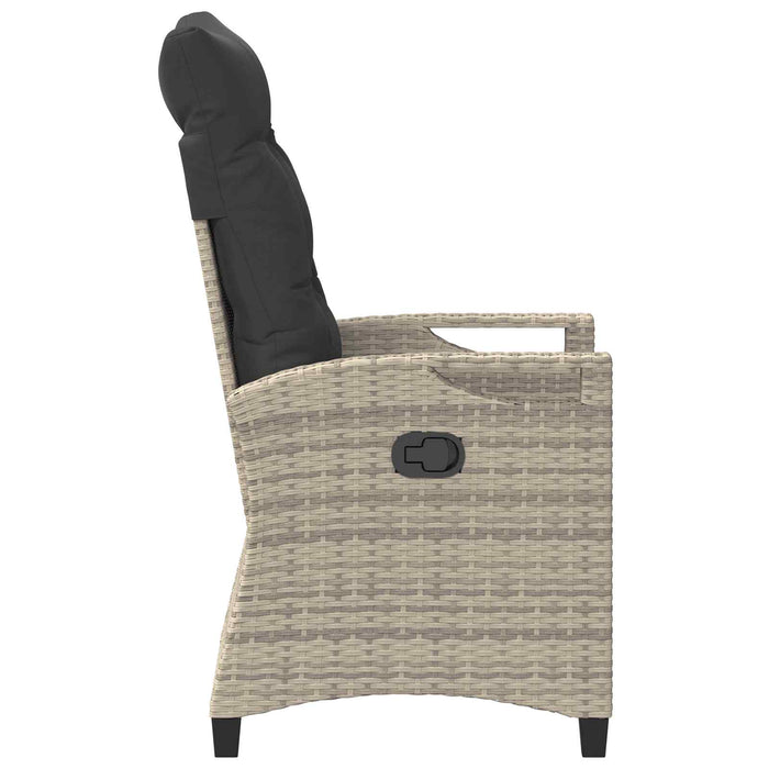Scaun pentru Grădină 2 pcs Gri deschis și gri închis - WALTI WALTI