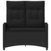 Bancă de grădină Negru 105 x 60 x 112 cm Oțel și Poliester - WALTI WALTI