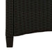 Bancă de grădină cu pernă Negru și Crem 105 x 60 x 112 cm - WALTI WALTI