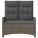 Bancă de grădină cu pernă Gri și gri închis 105 x 60 x 112 cm - WALTI WALTI