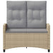 Bancă de grădină Beige și gri deschis 105 x 60 x 112 cm - WALTI WALTI