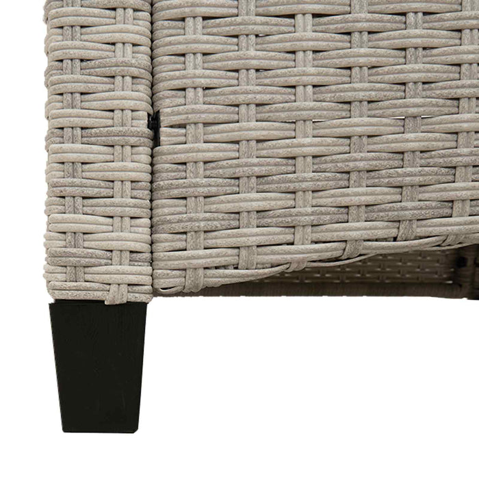 Bancă de grădină cu pernă 105 x 60 x 112 cm oțel - WALTI WALTI