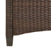 Bancă de grădină cu pernă Maro și roșu 105 x 60 x 112 cm - WALTI WALTI