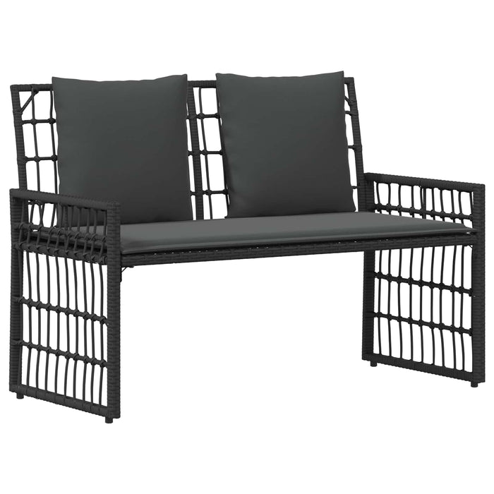 Set de Mobilier pentru Exterior 4 pcs Negru și Gri închis - WALTI WALTI