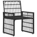 Set de Mobilier pentru Exterior 4 pcs Negru și Gri închis - WALTI WALTI
