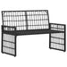 Set de Mobilier pentru Exterior 4 pcs Negru și Gri închis - WALTI WALTI