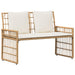 Set de Mobilier pentru Exterior 4 pcs Alb Natural și Crem - WALTI WALTI
