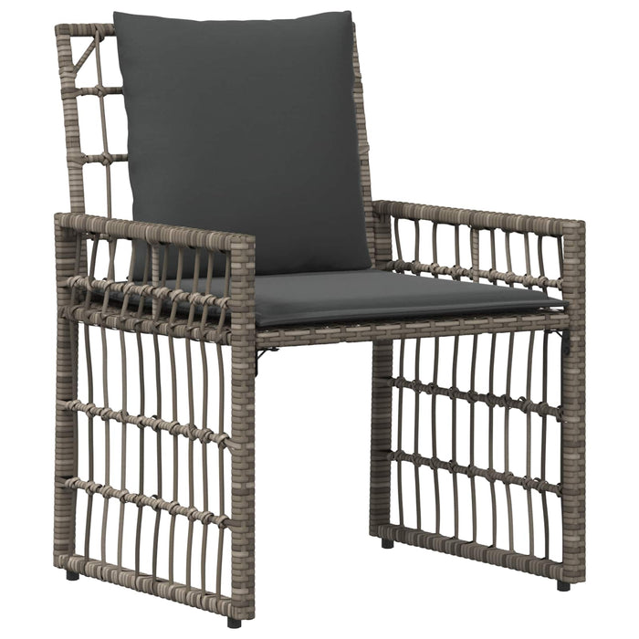 Set de Mobilier pentru Exterior 4 pcs Negru și Gri închis - WALTI WALTI
