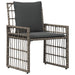 Set de Mobilier pentru Exterior 4 pcs Negru și Gri închis - WALTI WALTI