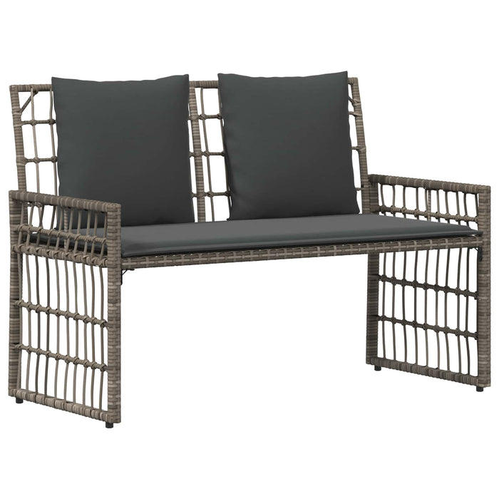 Set de Mobilier pentru Exterior 4 pcs Negru și Gri închis - WALTI WALTI