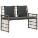 Set de Mobilier pentru Exterior 4 pcs Negru și Gri închis - WALTI WALTI