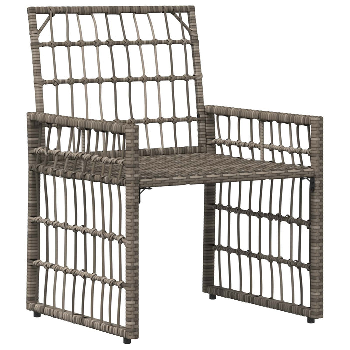 Set de Mobilier pentru Exterior 4 pcs Negru și Gri închis - WALTI WALTI