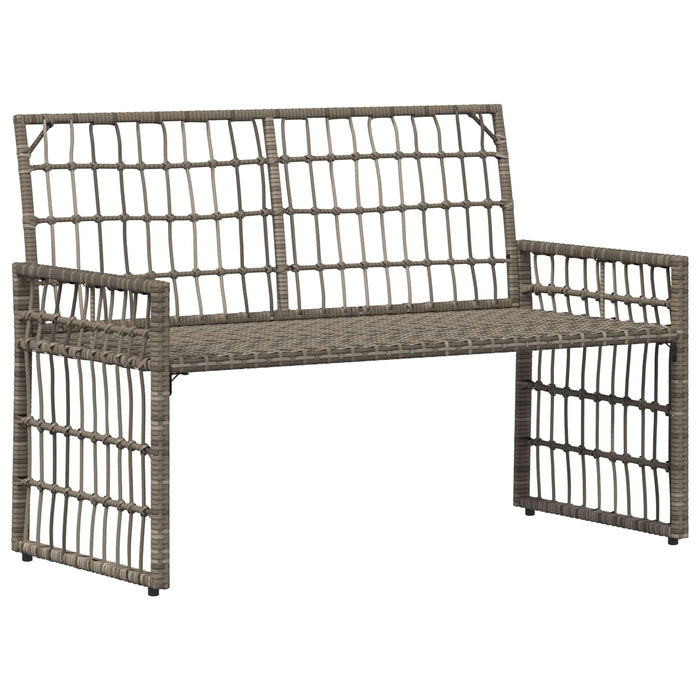 Set de Mobilier pentru Exterior 4 pcs Negru și Gri închis - WALTI WALTI