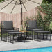 Set de Mobilier pentru Exterior 5 pcs Negru și Gri închis - WALTI WALTI