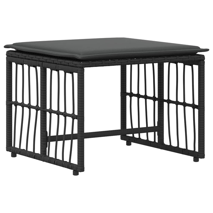 Set de Mobilier pentru Exterior 5 pcs Negru și Gri închis - WALTI WALTI