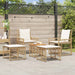 Set de Mobilier pentru Exterior 5 pcs Alb Natural și Crem - WALTI WALTI