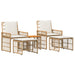 Set de Mobilier pentru Exterior 5 pcs Alb Natural și Crem - WALTI WALTI