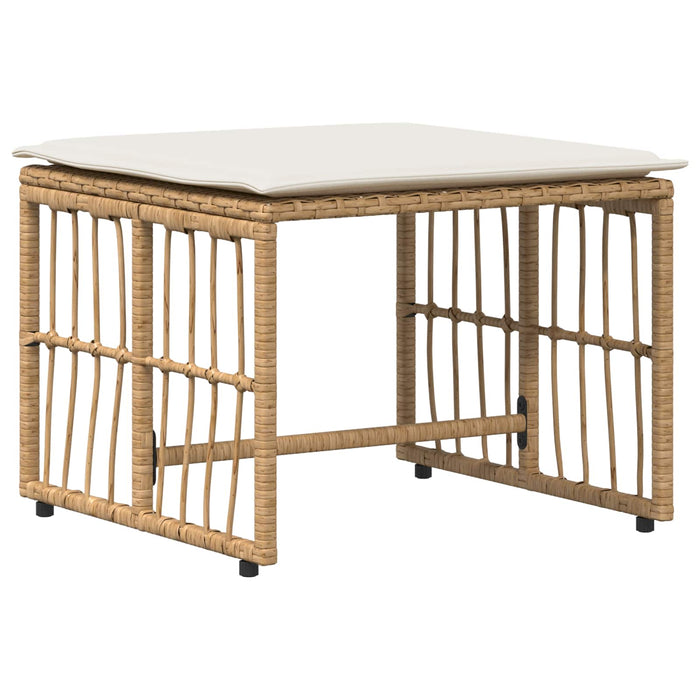 Set de Mobilier pentru Exterior 5 pcs Alb Natural și Crem - WALTI WALTI