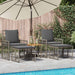 Set de Mobilier pentru Exterior 5 pcs Negru și Gri închis - WALTI WALTI