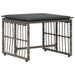 Set de Mobilier pentru Exterior 5 pcs Negru și Gri închis - WALTI WALTI