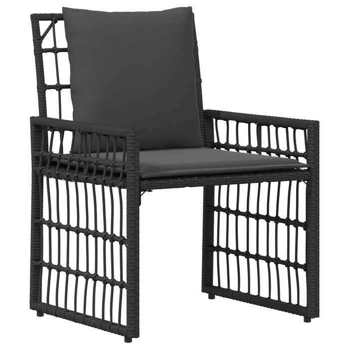 Set de Mobilier pentru Exterior 3 pcs Negru și Gri închis - WALTI WALTI