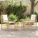 Set de Mobilier pentru Exterior 3 pcs Alb Natural și Crem - WALTI WALTI