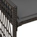Bancă de exterior Simplu Negru și Gri închis 116 x 55 x 82 cm - WALTI WALTI