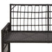 Bancă de exterior Simplu Negru și Gri închis 116 x 55 x 82 cm - WALTI WALTI