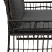 Bancă de exterior Simplu Negru și Gri închis 116 x 55 x 82 cm - WALTI WALTI