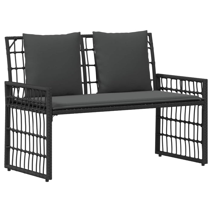 Bancă de exterior Simplu Negru și Gri închis 116 x 55 x 82 cm - WALTI WALTI