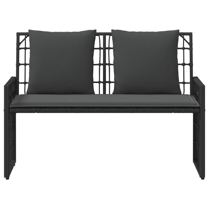 Bancă de exterior Simplu Negru și Gri închis 116 x 55 x 82 cm - WALTI WALTI
