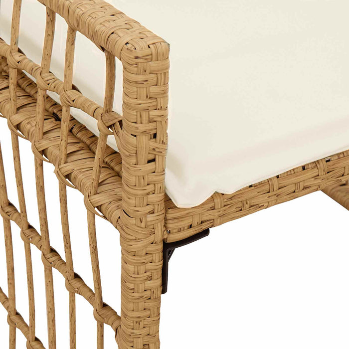 Bancă de exterior Simplu Natural și Crem 116 x 55 x 82 cm - WALTI WALTI