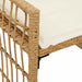 Bancă de exterior Simplu Natural și Crem 116 x 55 x 82 cm - WALTI WALTI