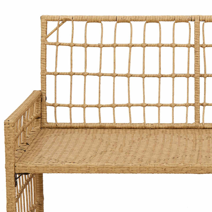 Bancă de exterior Simplu Natural și Crem 116 x 55 x 82 cm - WALTI WALTI