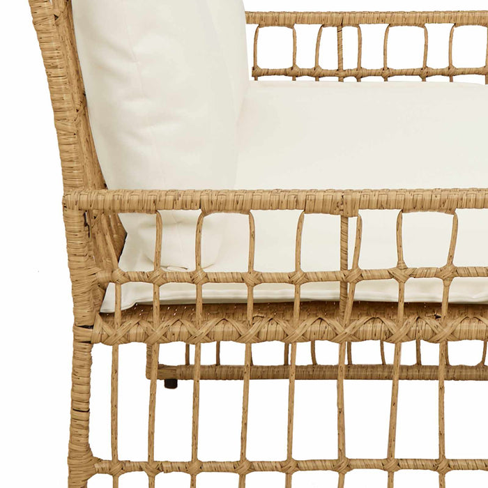 Bancă de exterior Simplu Natural și Crem 116 x 55 x 82 cm - WALTI WALTI