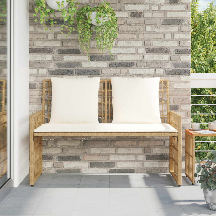 Bancă de exterior Simplu Natural și Crem 116 x 55 x 82 cm - WALTI WALTI
