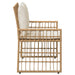 Bancă de exterior Simplu Natural și Crem 116 x 55 x 82 cm - WALTI WALTI