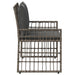 Bancă de exterior Simplu Gri și gri închis 116 x 55 x 82 cm - WALTI WALTI